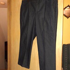 Cropped Denim Casual Trousers